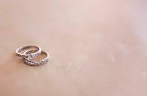 Curved Wedding Bands: Engagement Ring & Wedding Ring