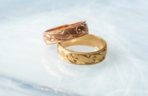 Exquisite Rose Gold Filigree Wedding Band: A Delicate Symbol of Love & Elegance