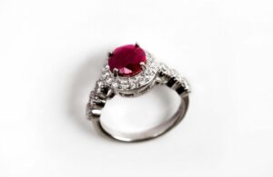 Exquisite Ruby and Sapphire Engagement Ring: A Timeless Symbol of Love & Commitment