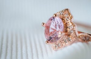 Exquisite Sapphire Promise Rings - Stunning Pink Sapphire