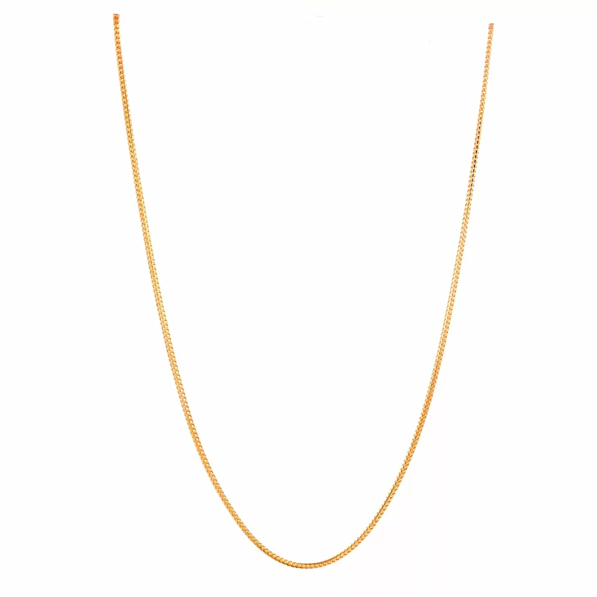 "Exquisite 14 Karat Yellow Gold Wheat Chain (19") | Captivating Diamond Jewelry & Fine Estate Jewelry"