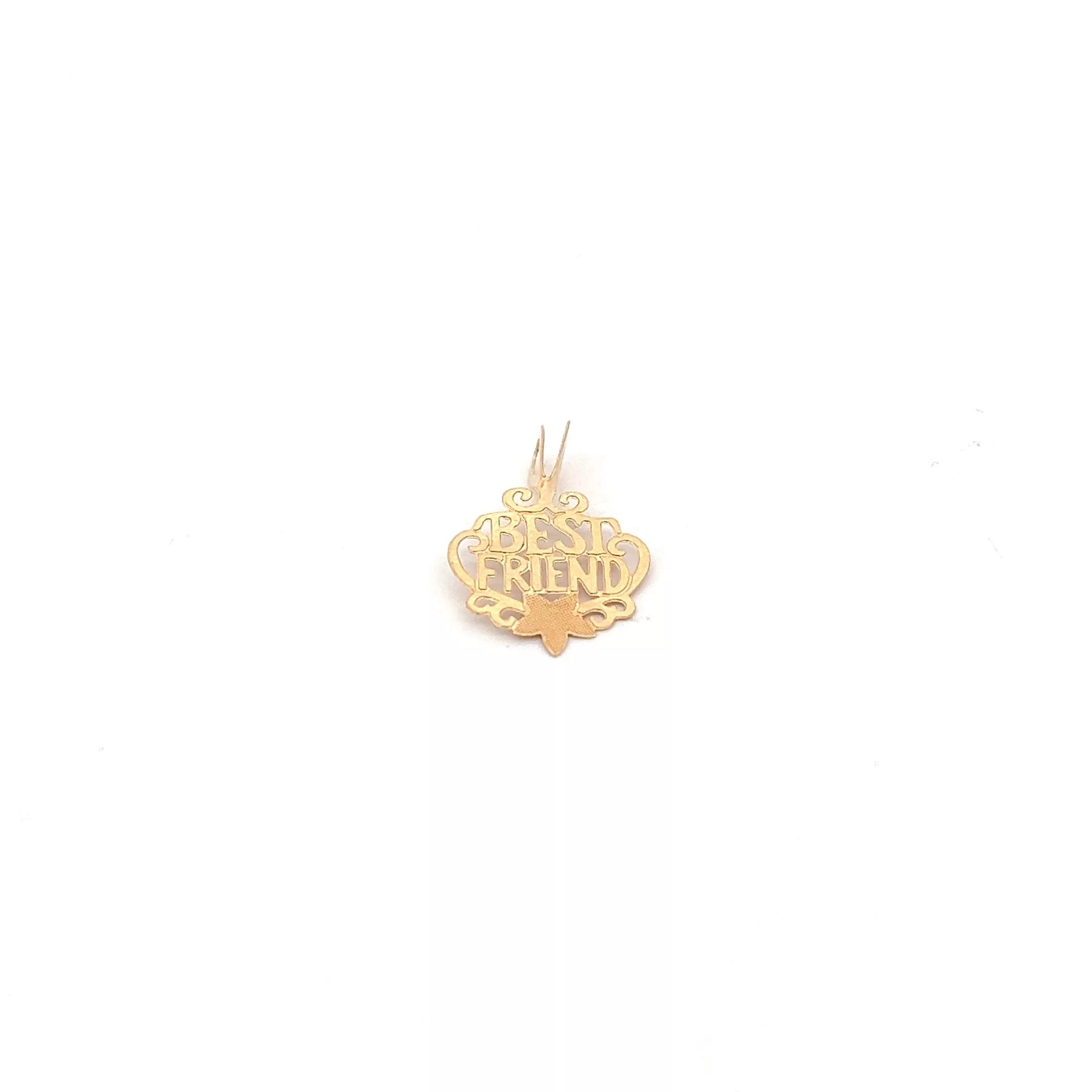 14 Karat Yellow Gold Best Friend Pendant