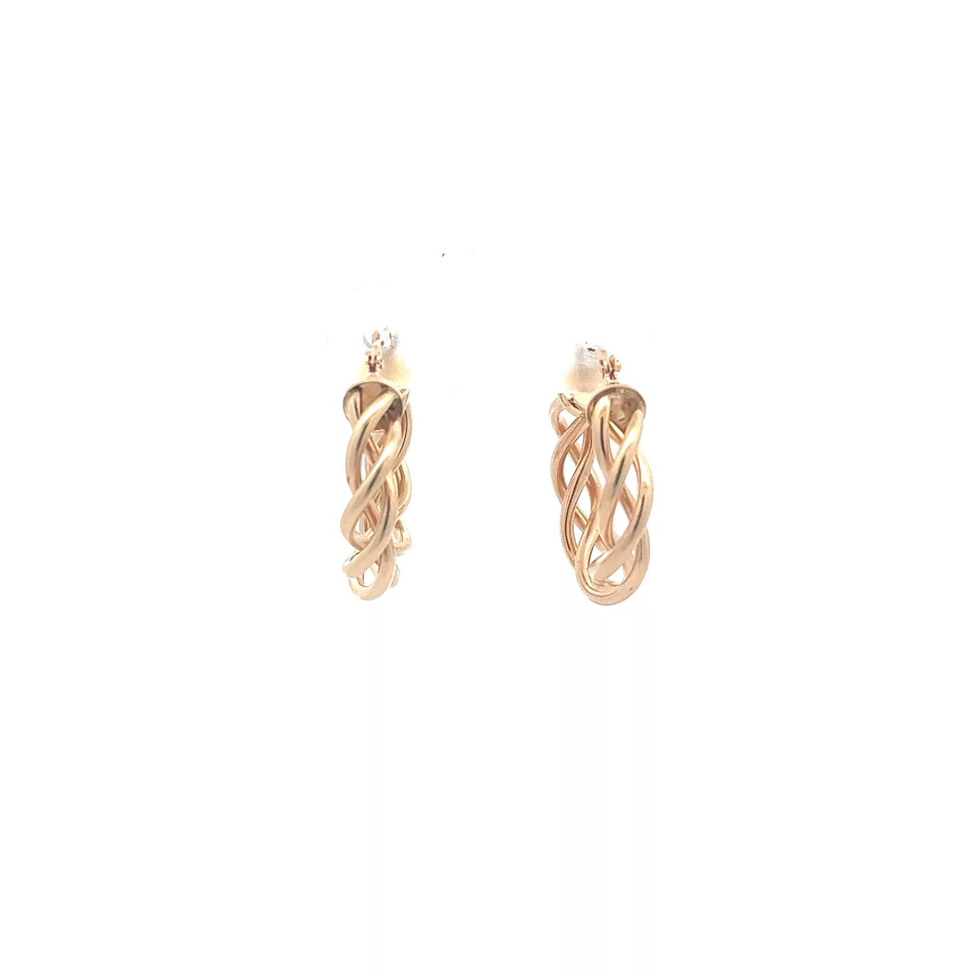 14 Karat Yellow Gold Hoops Earrings