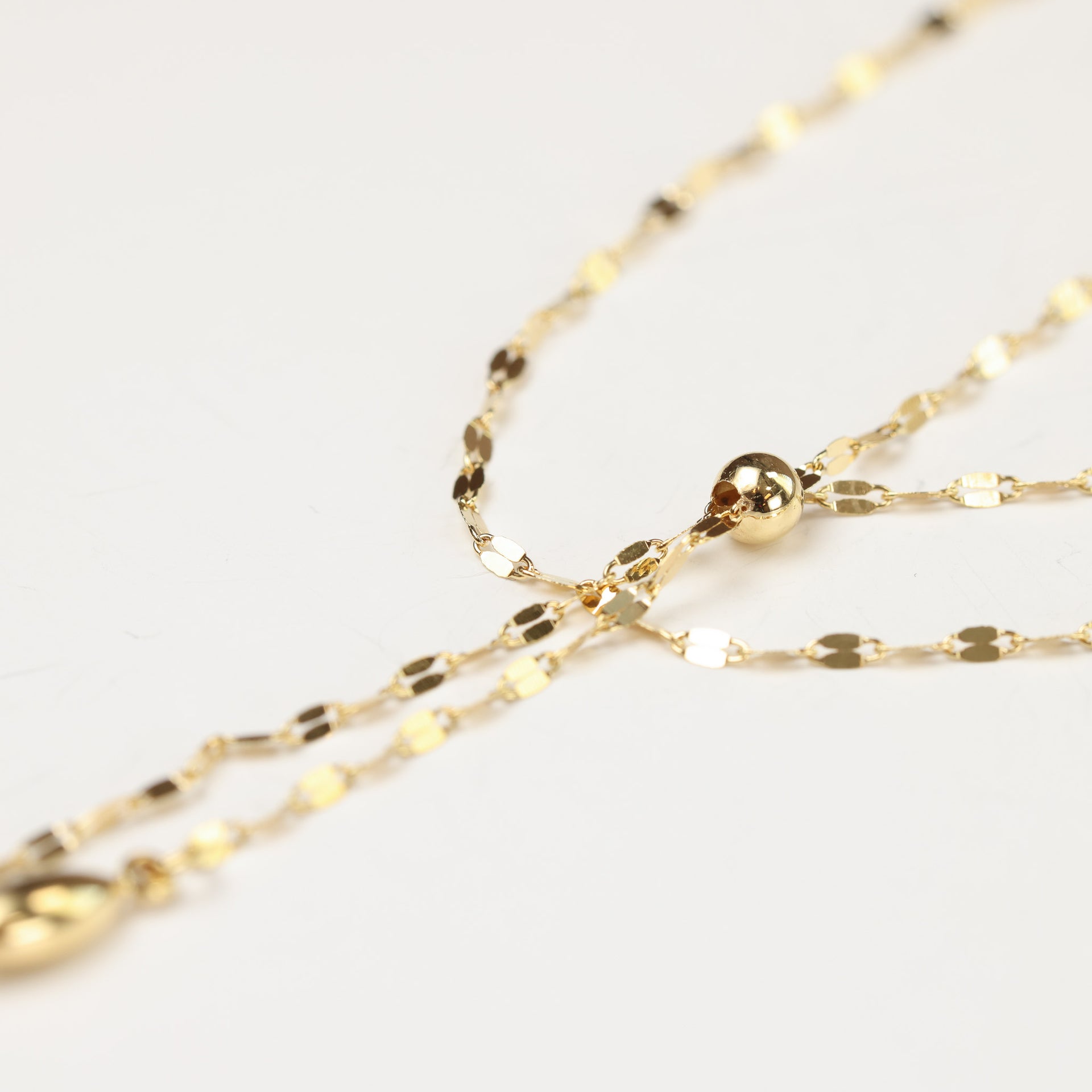 10 Karat Yellow Gold Double Layer Necklace