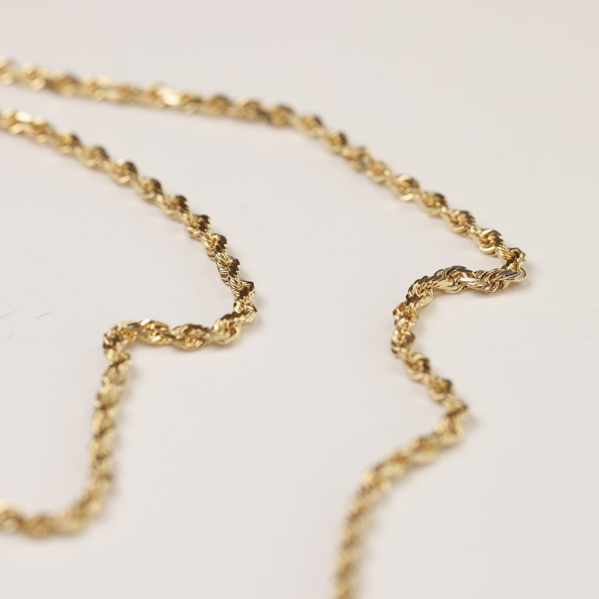 14 Karat Yellow Gold Rope Chain 18"