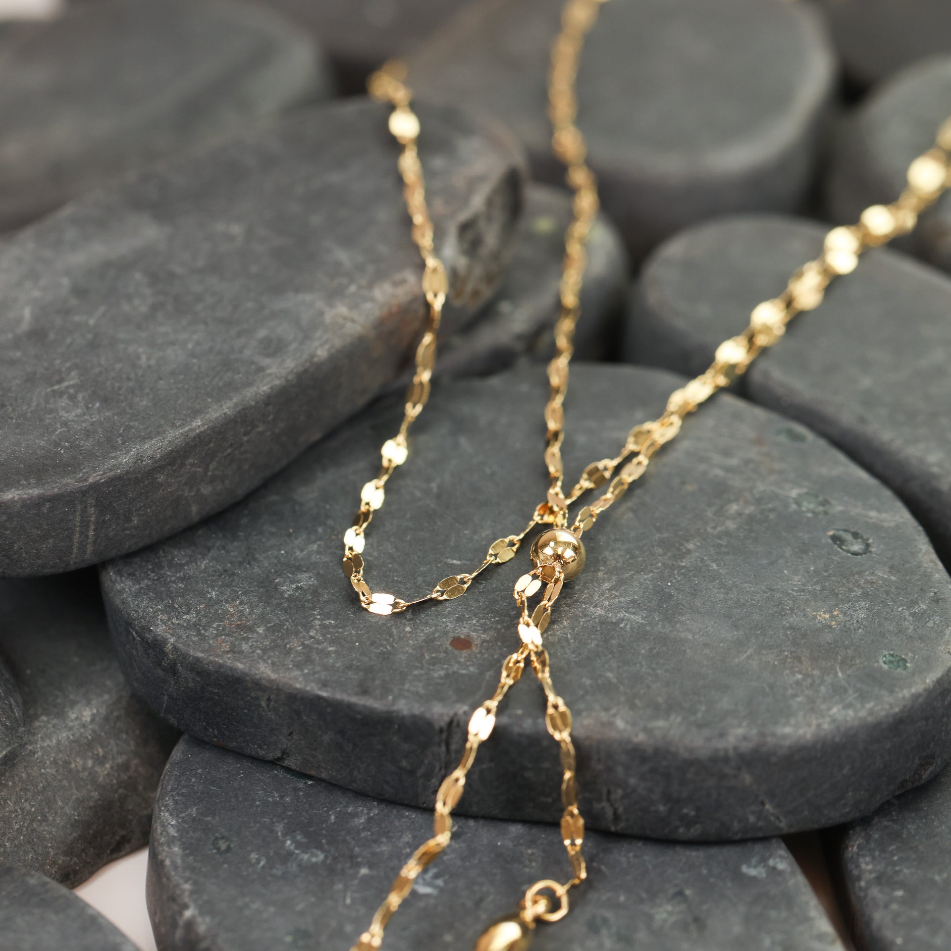 10 Karat Yellow Gold Double Layer Necklace