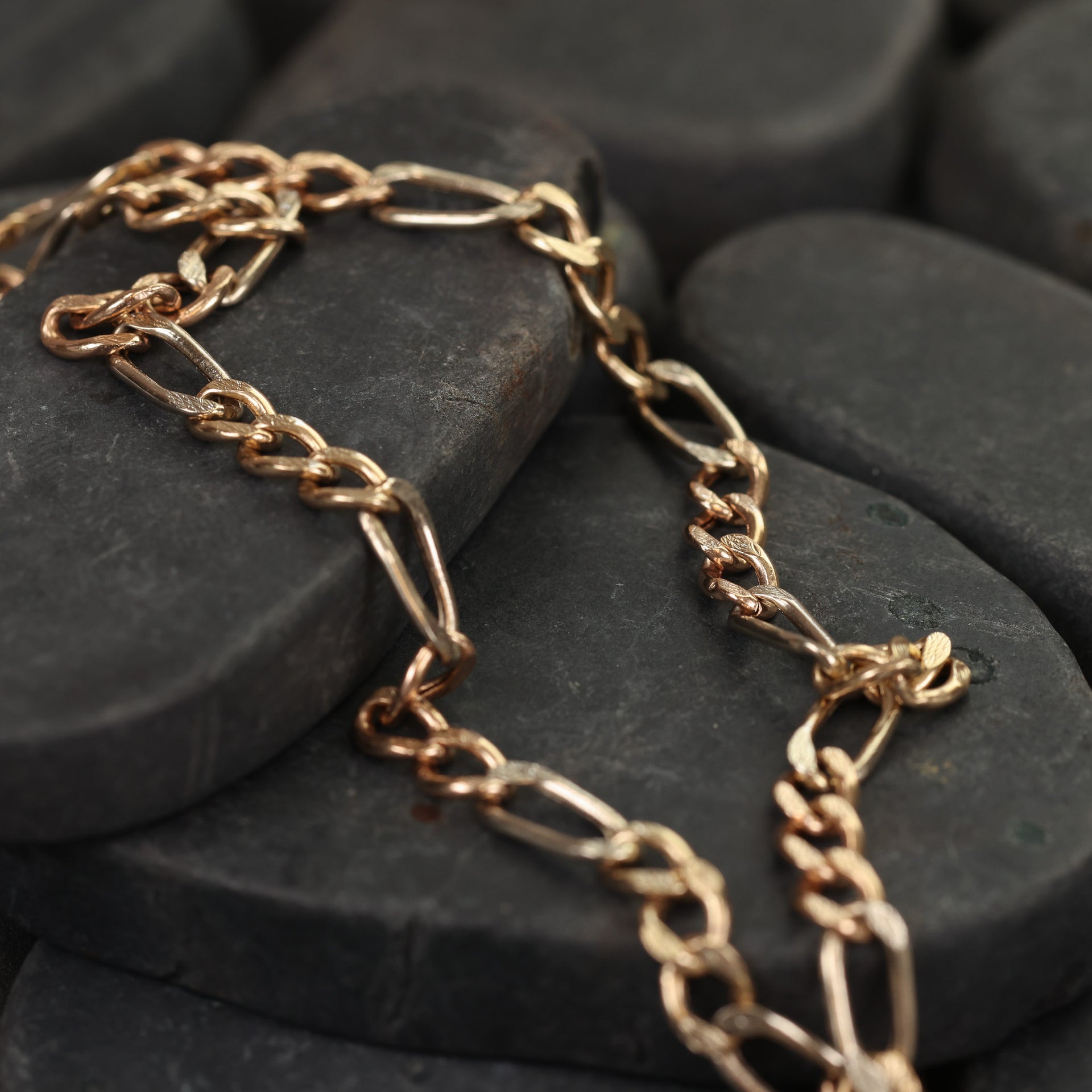 14 Karat Yellow Gold Figaro Chain 23.5"