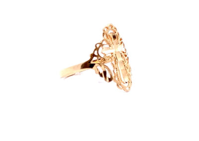 Stunning 14 Karat Yellow Gold Diamond Ring for Size 7 | Exquisite Fine Jewelry from Estate Collection