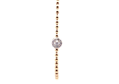 Stunning 10 Karat Yellow Gold Bracelet with Sparkling Diamond Charm - A Must-Have in Diamond Jewelry Collection, Fine Jewelry for Sophisticated Tastes, Classic Estate Jewelry
