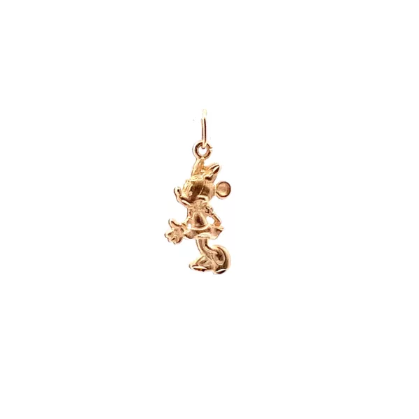 Elegant Disney Minnie Mouse 14kt Gold Necklace - Perfect Addition to Your Diamond and Fine Jewelry Collection