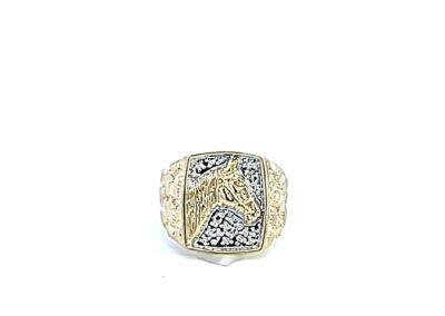 Beautiful 10 Karat White Gold Ring - Size 8 | Sparkling Diamond Jewelry for Your Fine Jewelry Collection