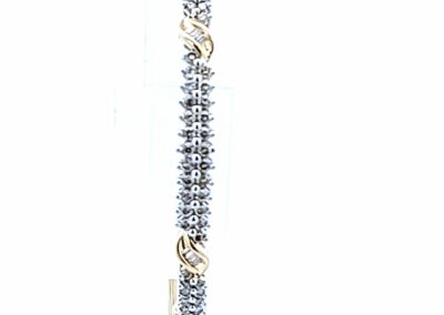 14 Karat Yellow Gold Diamond Bangle - Captivating Fine Jewelry with Sparkling Diamonds Amplifying its Glamour