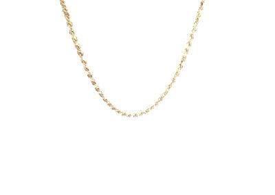 "Exquisite 14 Karat Yellow Gold Rope Necklace - 20" | Perfect for Diamond Jewelry, Fine Jewelry, and Estate Jewelry Lovers"