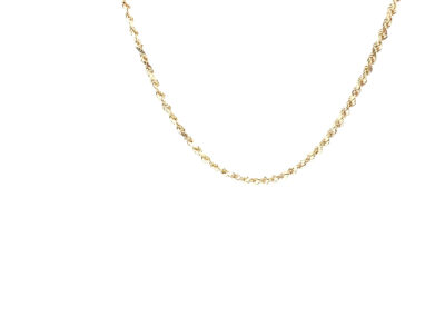 "Exquisite 14 Karat Yellow Gold Rope Necklace - 20" | Perfect for Diamond Jewelry, Fine Jewelry, and Estate Jewelry Lovers"