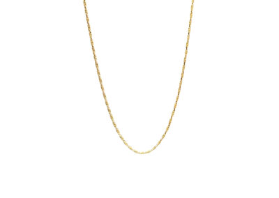 Stunning 14KT Gold Twisted Rope Necklace - Estate Diamond and Fine Jewelry - 17"