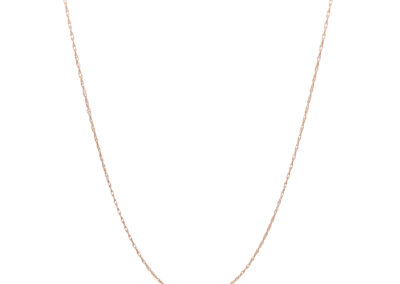 14 Karat Yellow Gold Double Link Necklace with Sparkling Diamonds - Fine Estate Jewelry