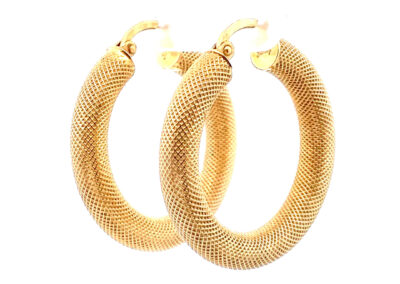 Stunning 14kt Gold Hoop Earrings, Perfect for Diamond and Fine Jewelry Lovers