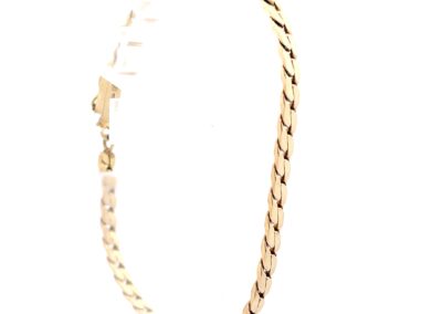 Exquisite 14 Karat Yellow Gold Serpentine Bracelet - Perfect for Any Occasion!