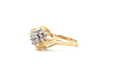 Exquisite 14K Gold Diamond Ring - Size 6.5 | Sparkling Diamond Jewelry for Sophisticated Tastes