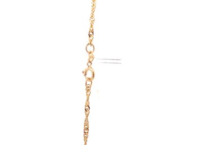 Exquisite 14 Karat Yellow Gold Double Link Bracelet - The Perfect Accessory for Diamond Jewelry Enthusiasts