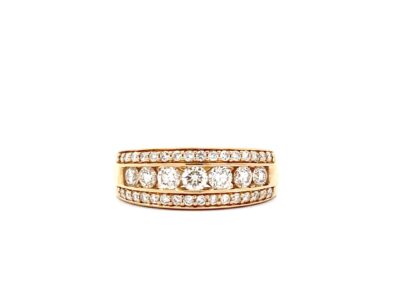 Radiant 14 Karat Yellow Gold Diamond Ring in Size 7: A Gleaming Treasure of Fine Jewelry