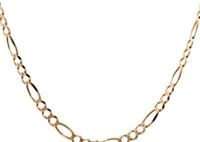 Exquisite 14K Yellow Gold Figaro Necklace - Timeless Jewelry for a Fashion Statement