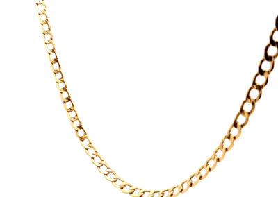 Exquisite 14 Karat Yellow Gold Cuban Chain Necklace - A Treasure in Fine Diamond Jewelry