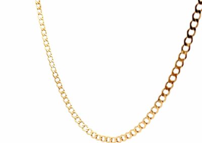 Exquisite 10K Yellow Gold Cuban Chain Necklace - 21 inches | Fine Diamond and Estate Jewelry