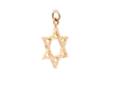 Elegant 14 Karat Yellow Gold Star of David Pendant - Perfect Diamond Jewelry Piece for Fine Jewelry Collection!