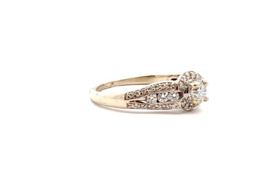 Stunning 14K White Gold Diamond Ring - Size 8 | Diamond Jewelry | Fine Estate Jewelry