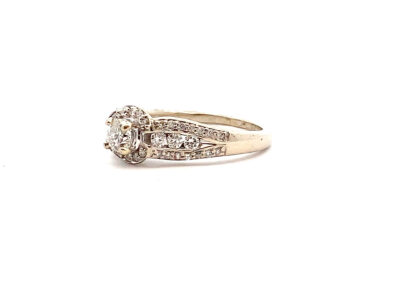 Stunning 14K White Gold Diamond Ring - Size 8 | Diamond Jewelry | Fine Estate Jewelry