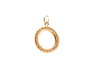 14 Karat Yellow Gold Bezel Pendant - Exquisite Diamond Jewelry for Elegant Tastes