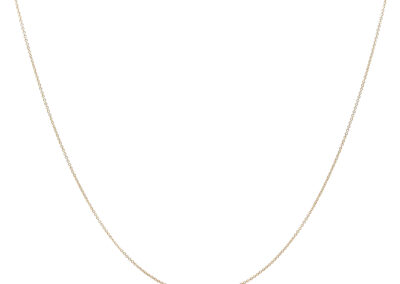 Exquisite 14k Yellow Gold Link Necklace - Captivating Estate Diamond Jewelry Piece for Fine Jewelry Lovers, Size 17.5
