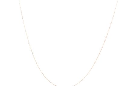 Stunning 14 Karat Twisted Link Necklace | Size 17" | Diamond and Estate Jewelry