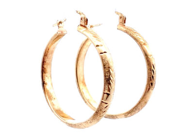 Stunning 14K Yellow Gold Hoop Earrings | Exclusive Diamond and Fine Estate Jewelry