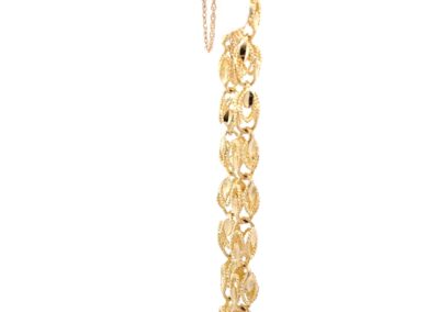 Stunning 14K Yellow Gold Diamond Bracelet for Fine Jewelry Lovers (Size 6")