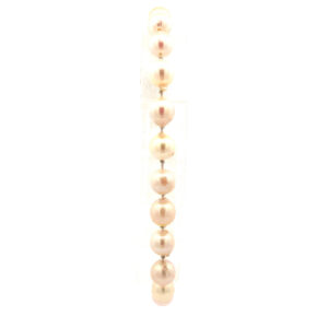 14 Karat Yellow Gold Pearl Bracelet - Exquisite Fine Jewelry Featuring Lustrous Pearls and a Timeless Design in Size 7.5"