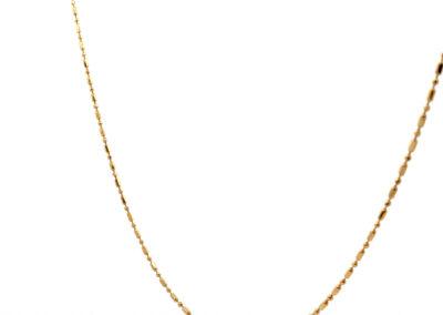 Elegant 14 Karat Yellow Gold Ball and Bar Link Necklace - A Stunning Piece of Diamond Fine Jewelry for Estate Jewelry Lovers