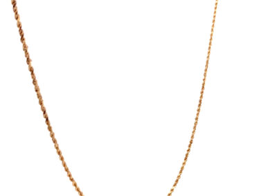 Stunning 14 Karat Yellow Gold Rope Necklace (Size 18") - A Timeless Piece of Diamond Jewelry for Fine and Estate Jewelry Lovers