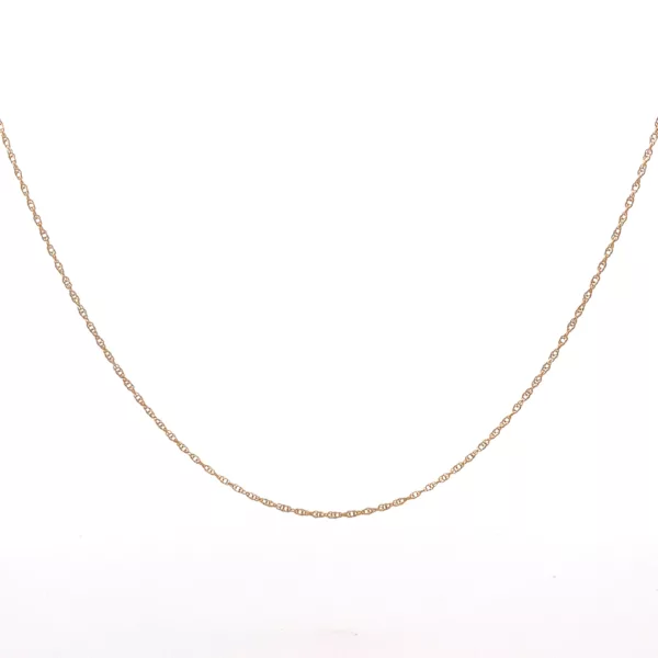 Stunning 14KT Yellow Gold Double Link Necklace - Size 19" | Timeless Diamond Jewelry with Fine Craftsmanship | Vintage Estate Jewelry for Those Who Cherish Elegance