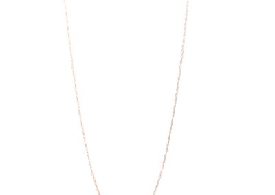 14 Karat Yellow Gold Double Link Necklace - Exquisite Diamond Jewelry Piece in Size 18"