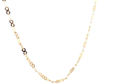 Stunning 10 Karat Yellow Gold Figure 8 Links Necklace - Perfect for Diamond & Estate Jewelry Collectors