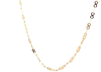 Stunning 10 Karat Yellow Gold Figure 8 Links Necklace - Perfect for Diamond & Estate Jewelry Collectors