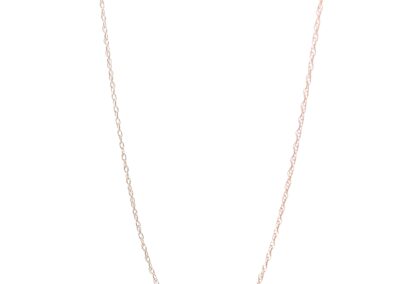 "Exquisite 14 Karat Yellow Gold Double Link Necklace (18") – A Captivating Piece of Diamond Fine Jewelry from the Estate Collection"