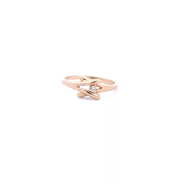 Stunning 14K Yellow Gold Diamond Ring (Size 4.5) - Exquisite Fine Jewelry for Your Collection
