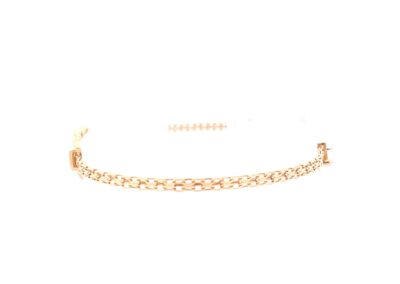 14 Karat Yellow Gold Bracelet with Diamond Gemstone - A Timeless Piece of Fine Jewelry for your Estate Collection.