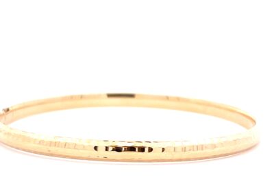 Stunning 14K Yellow Gold Bangle Bracelet - a Treasure in Diamond, Fine, and Estate Jewelry