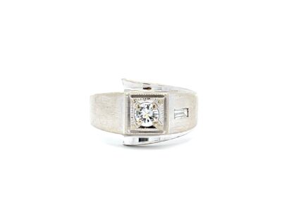 Sparkling 14 Karat White Gold Diamond Ring - Size 7.5 | Stunning Diamond Jewelry for Fine Collection & Estate Showcase