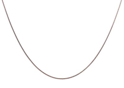 "Exquisite 14K Gold Snake Chain Necklace (17.5") for Sophisticated Diamond and Estate Jewelry Lovers"
